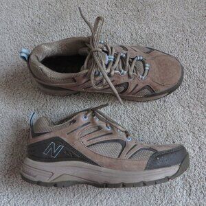 New Balance Womens Shoes Size 6 Brown Suede Blue Hiking/Trail Walking #WW759BRS